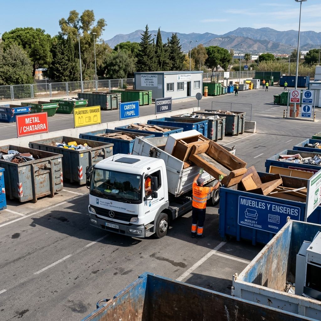 Puntos limpios y residuos voluminosos en Zaragoza